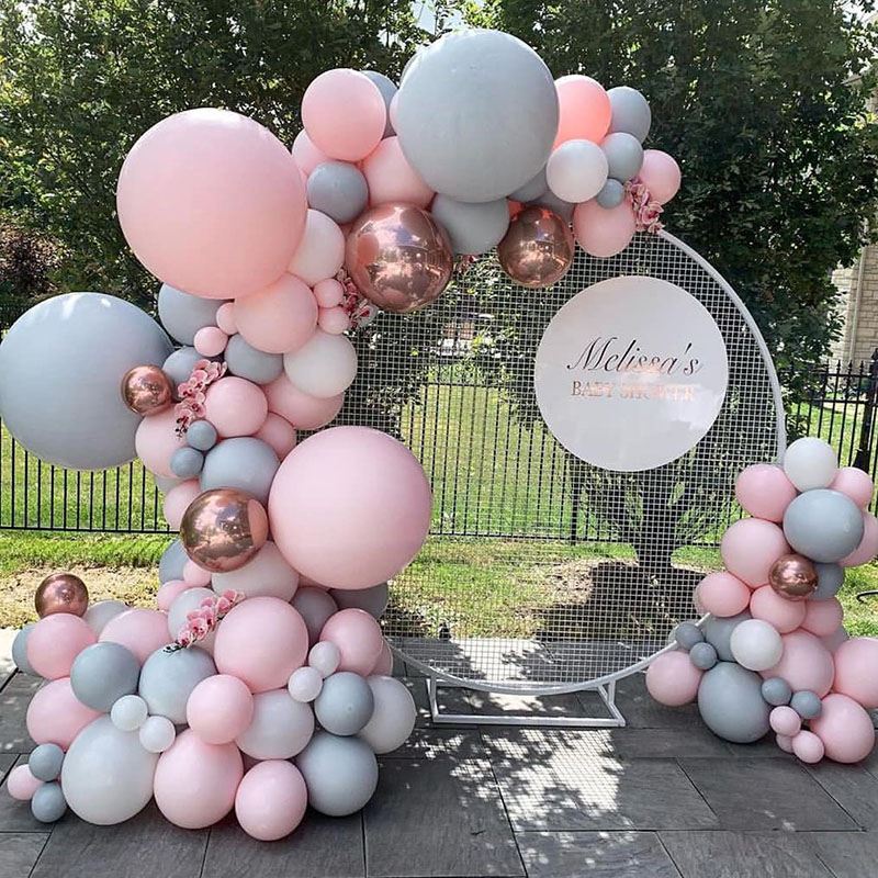 Wedding Balloon Arch - 172/143/94Cm Bóng Đế Đứng Vòng Tròn