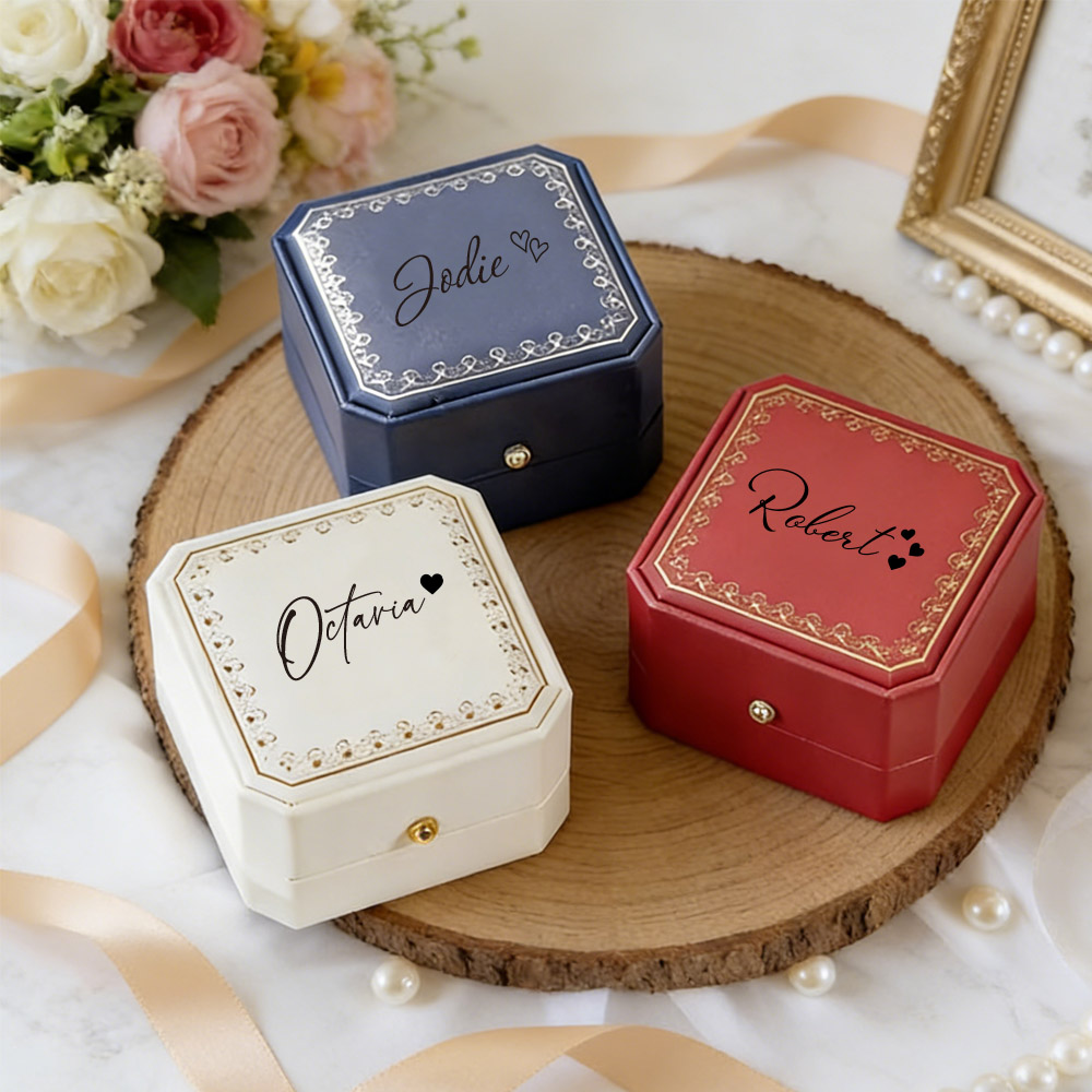 Personalized Faux Leather Ring - đánh giá và giá Wedding Zone