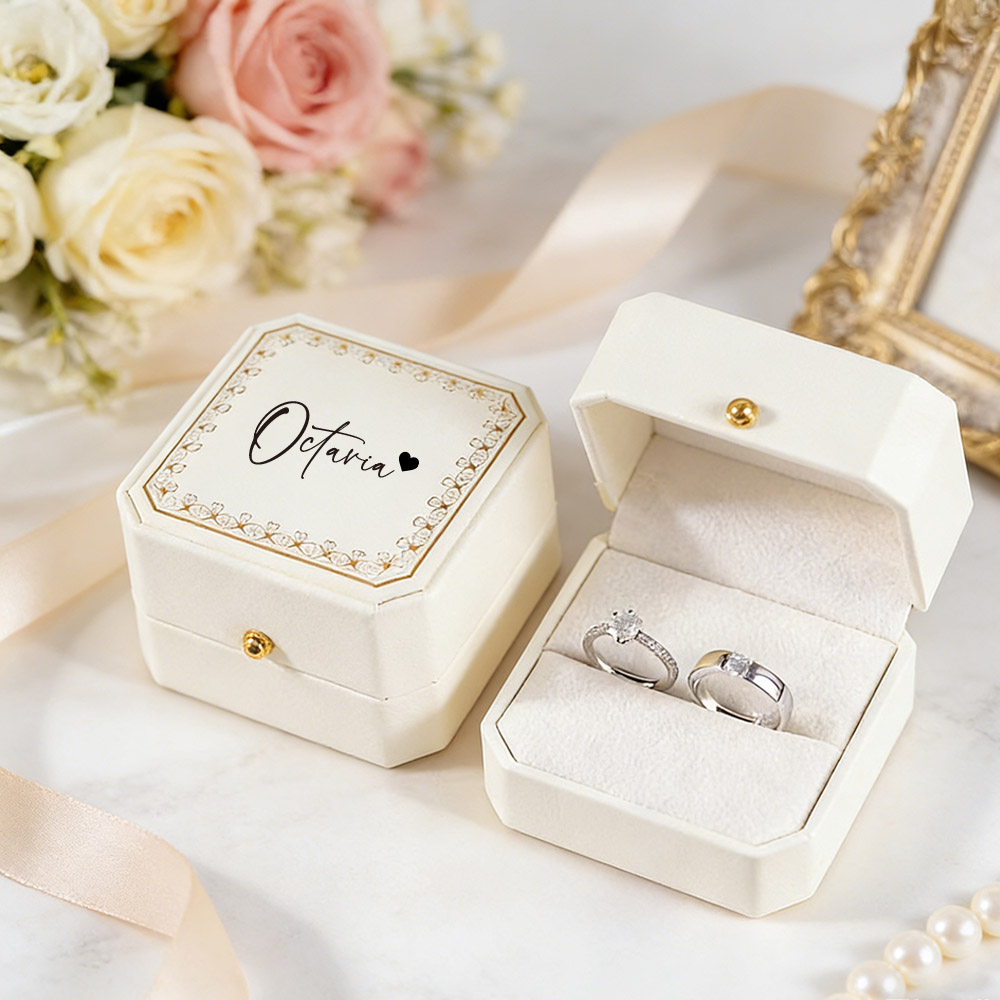 Personalized Faux Leather Ring - đánh giá và giá Wedding Zone