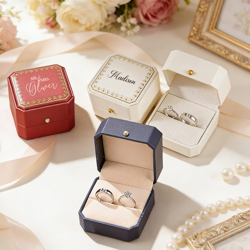 Personalized Faux Leather Ring - đánh giá và giá Wedding Zone