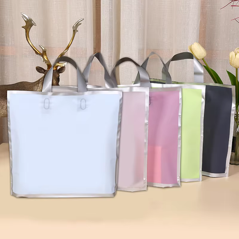50Pcs Frosted hand shopping ba - đánh giá và giá The Wedding Supply Store