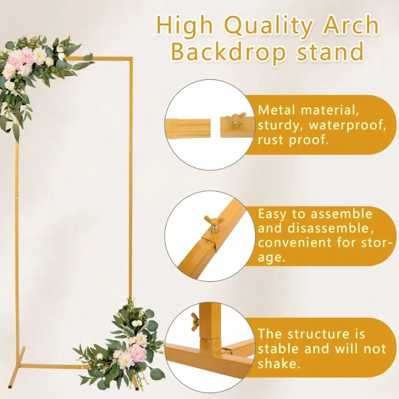 Wedding Arch 6.6FT X 6.6FT Squ - đánh giá và giá Wedding Balloon Arch