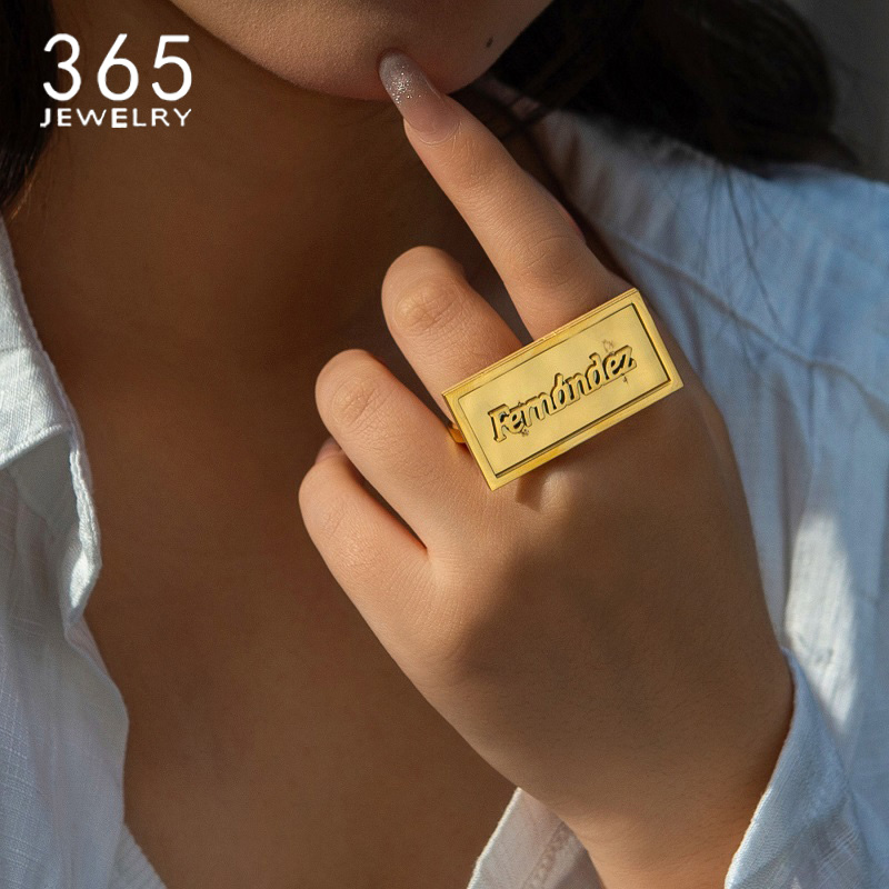 Fashion Custom Name Rings Stai - đánh giá và giá Wedding Zone