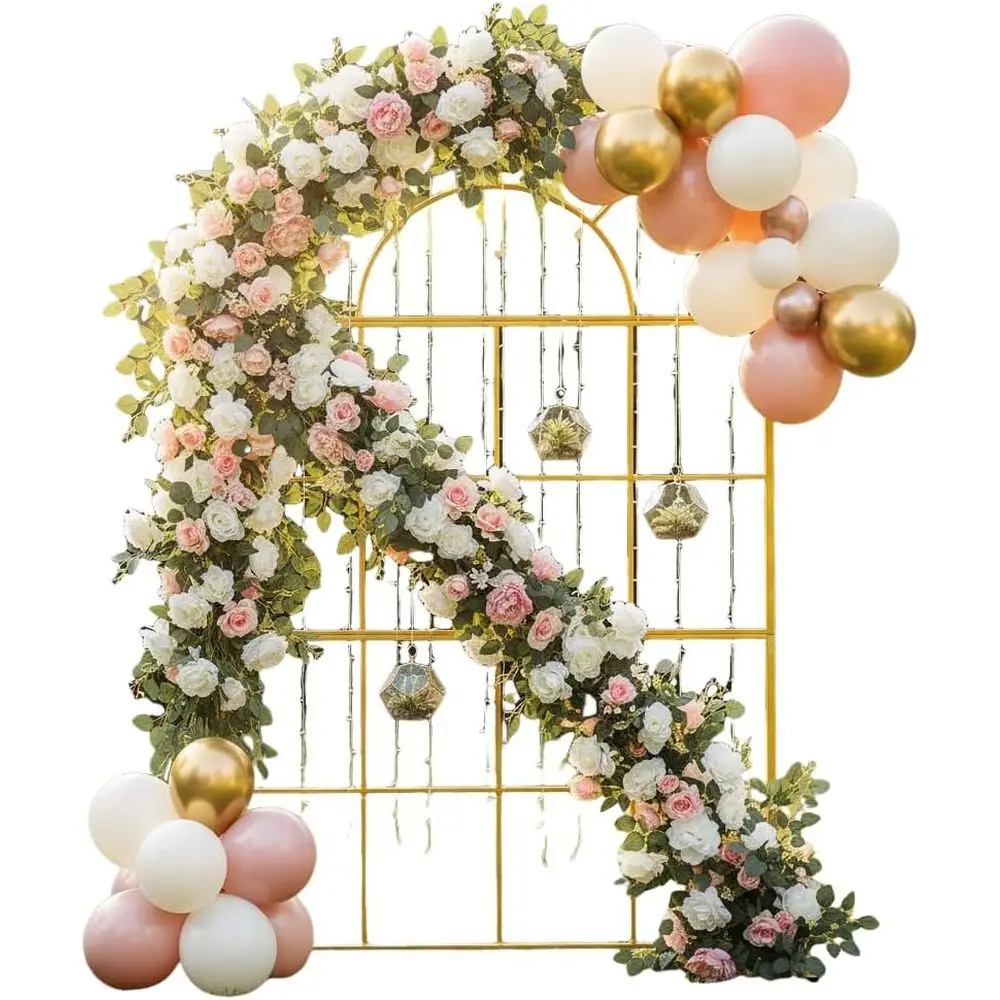 Gold Metal Wedding Arches, 6.5 - đánh giá và giá Wedding Balloon Arch