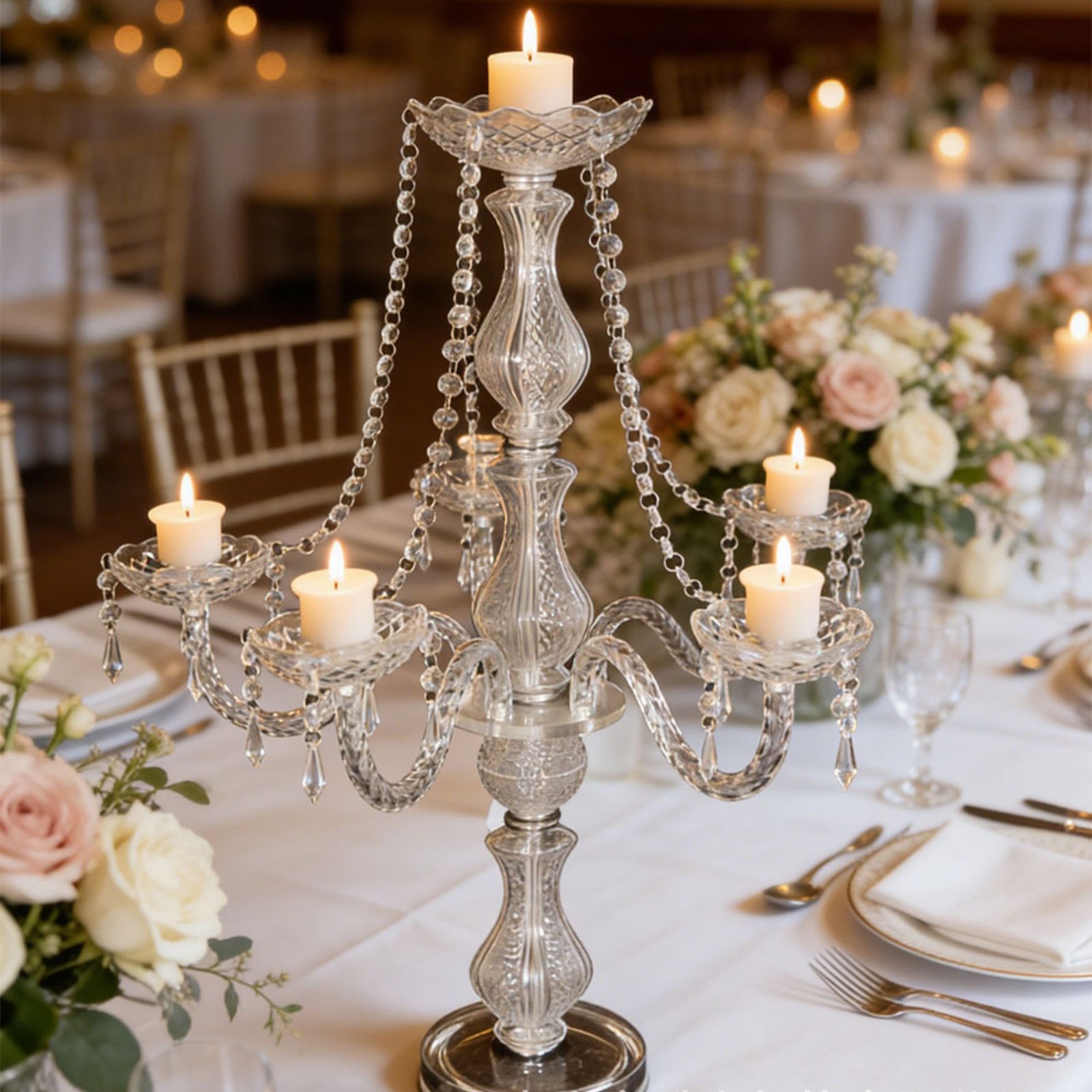 Crystal Candelabra Elegant Wed - đánh giá và giá Unity Candle Set