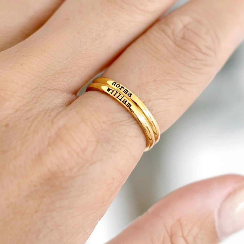 Personalized Engraved Name Rin - đánh giá và giá Wedding Zone