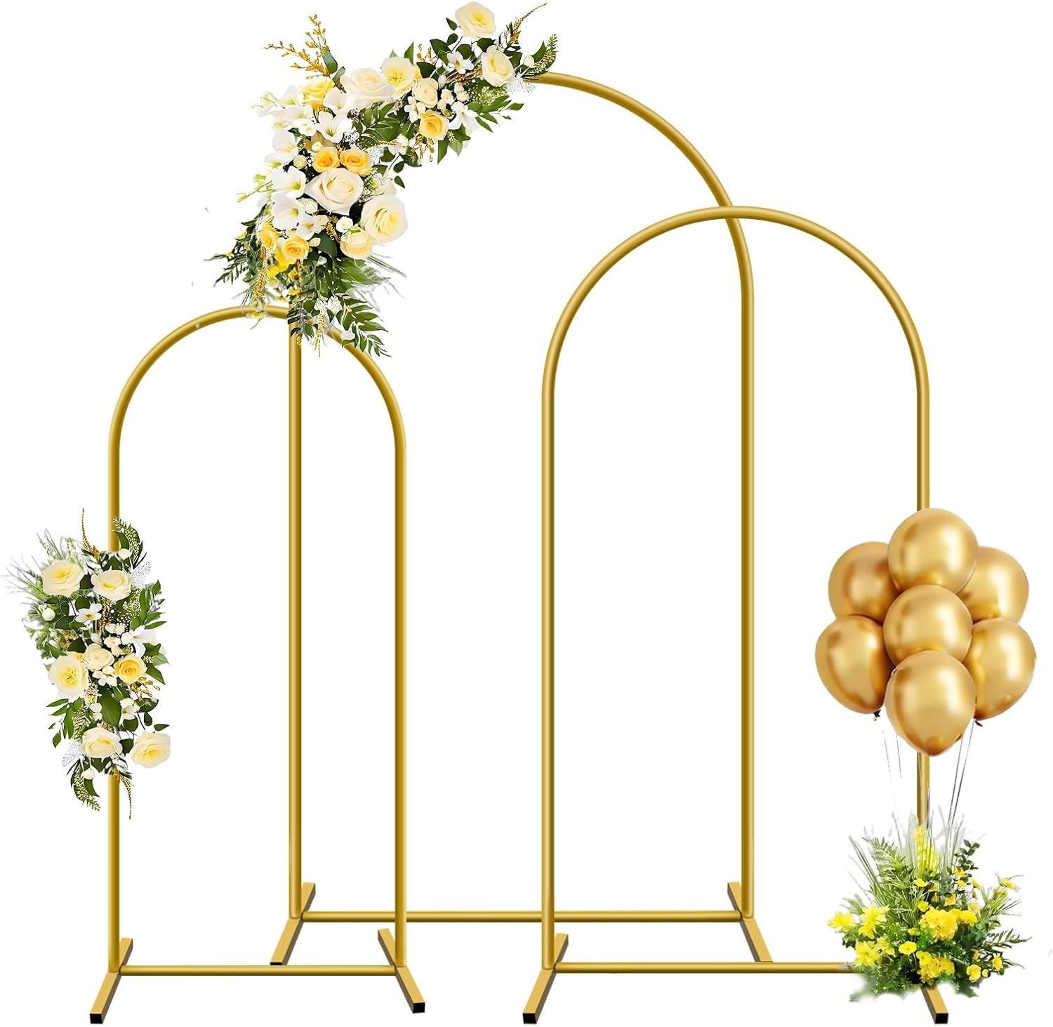 1pc Gold Metal Arch Backdrop S - đánh giá và giá Wedding Balloon Arch