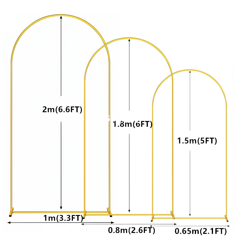 1pc Gold Metal Arch Backdrop S - đánh giá và giá Wedding Balloon Arch
