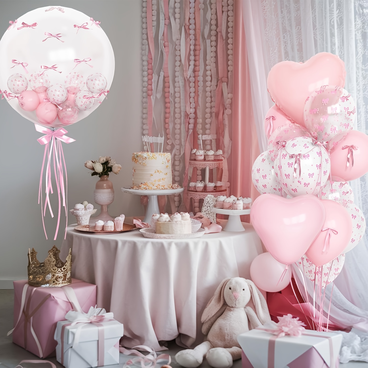 34pcs Clear Bow Heart Foil Lat - đánh giá và giá Wedding Supply Bulk