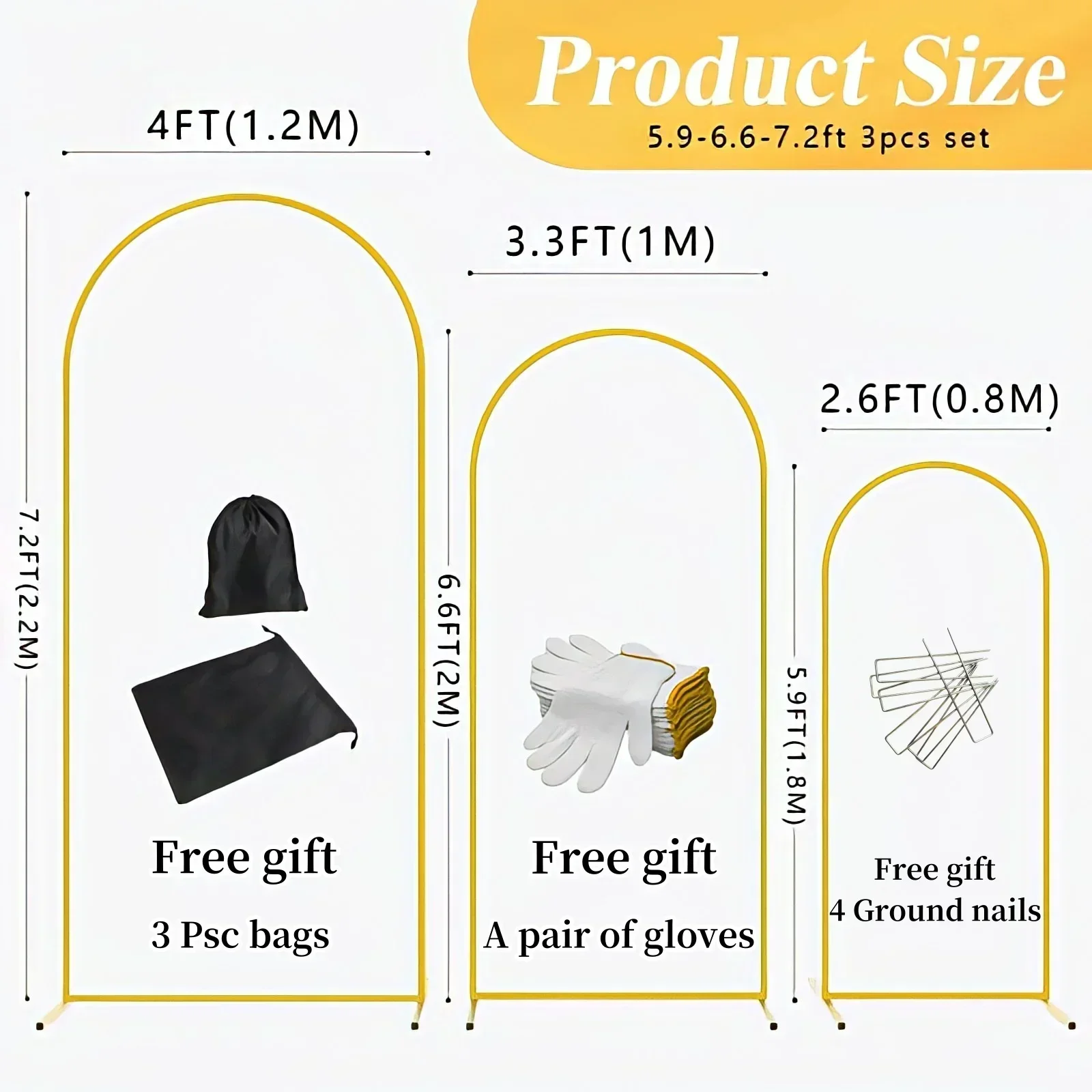 EU Warehouse Gold Metal Balloo - đánh giá và giá Wedding Balloon Arch